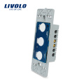 Livolo EE. UU. Wall Touch Interruptor de luz sin vidrio 110 ~ 250V Control de luz de 1 cuadrilla con indicador LED VL-C501-11